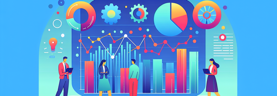 Illustrate the concept of effective data usage for intelligent decision-making. This image should be colorful and modern, with no text incorporated.